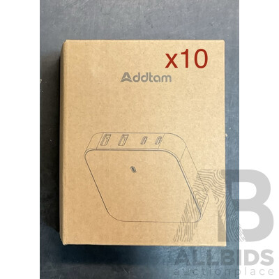 Addtam 100W Desktop GaN Charger - Lot of 10