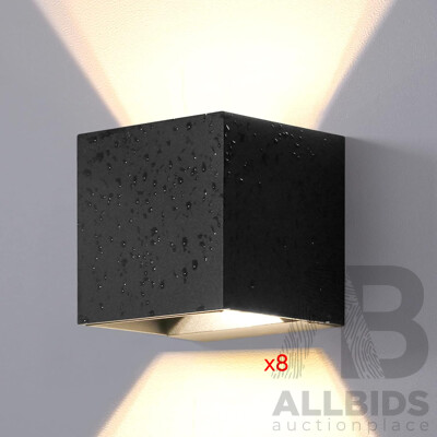 LED Up& Down Outdoor Wall Lights 10W 3200K Warm White - Lot of 8