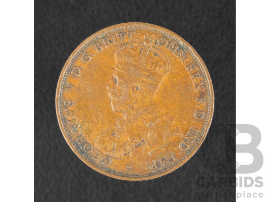 Australian 1932/33 Over Stamp Penny