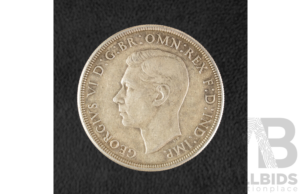 Australian 1937 KGVI Silver Crown .925