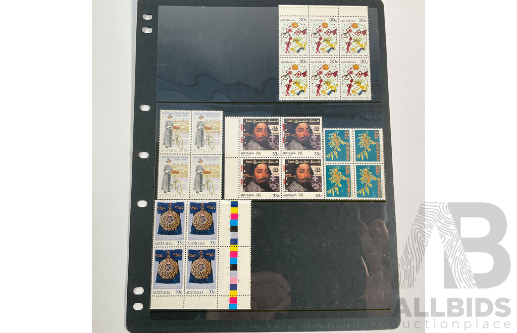 Collection of Mint Australian Stamps, Examples Spanning Predecimal to 2000's Including Tom Roberts Four Dollar Block of Four, Antarctic Territory, Blocks, Sets and More