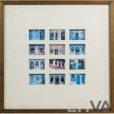 Artist Unknown (20th Century), Doors and Windows, Original Miniature Colour Photographs, 54 x 54 cm (frame)