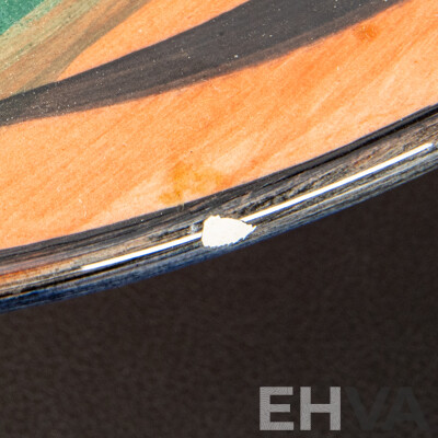 Local Pottery Bowl Hand Painted by Silvana, Canberra 1999