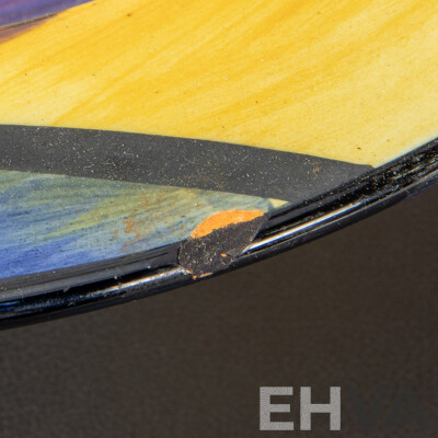 Local Pottery Bowl Hand Painted by Silvana, Canberra 1999