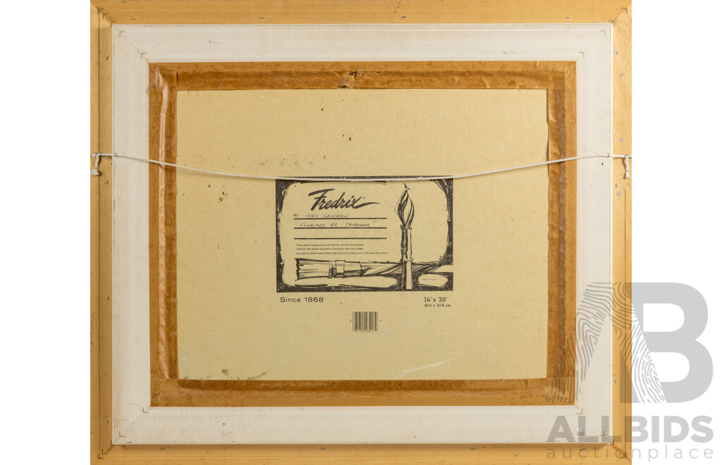 John Gaudron, (20th Century, Australian), Floriade, Canberra (1993), Lovely Original Acrylic on Canvas Board, 60 x 70 cm (frame)