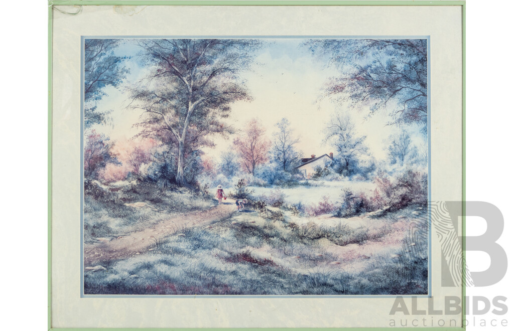 Jan Ward Calaski, (20th Century, American), Pathway Home (1989), Reproduction Colour Poster Print After Original, 56 x 72 cm (frame)