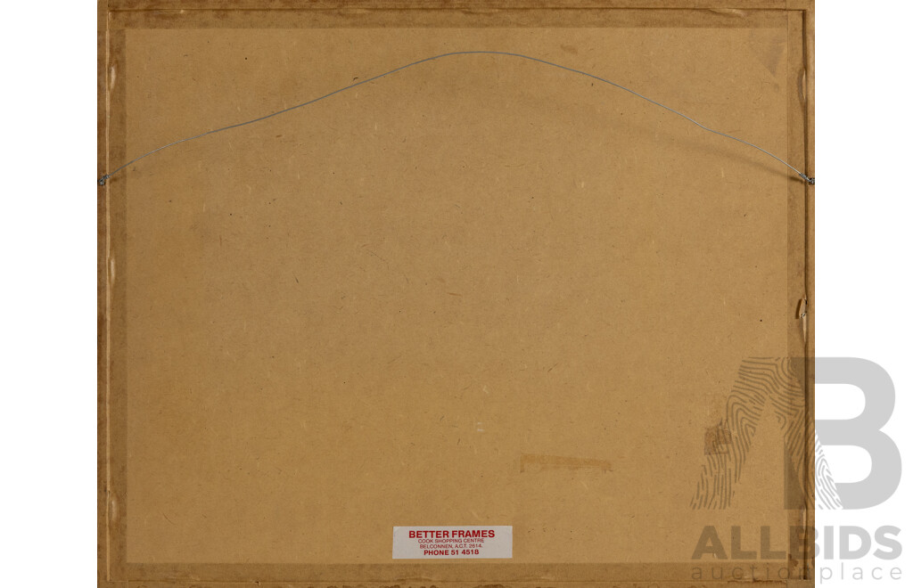 John Paul (20th Century, Working c1960s), the Blue Monarch, Wonderful Original Watercolour and Mixed Media on Paper, 43 x 52 cm (frame)