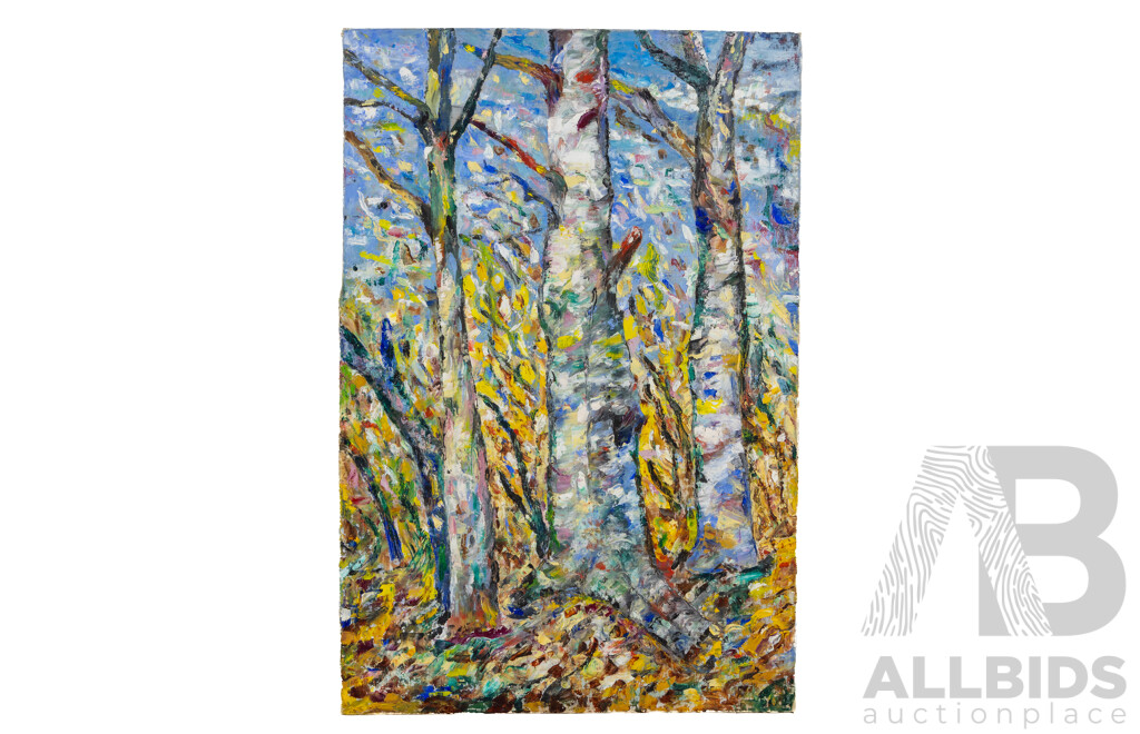 McGarry Jackson, (20th Century), Autumn, Original Vintage Acrylic on Linen Backed Onto Masonite, 46 x 31 cm