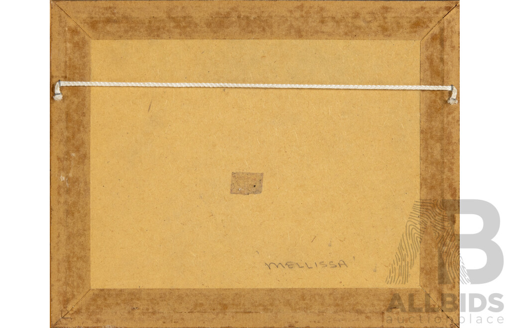 John Paul (20th Century, Working c1960s), Spring, Mellissa, Temples by the Sea & Portrait with Flags, Quartet of Original Vintage Watercolours on Paper, 23 W x 38 H cm (frame largest) (4)