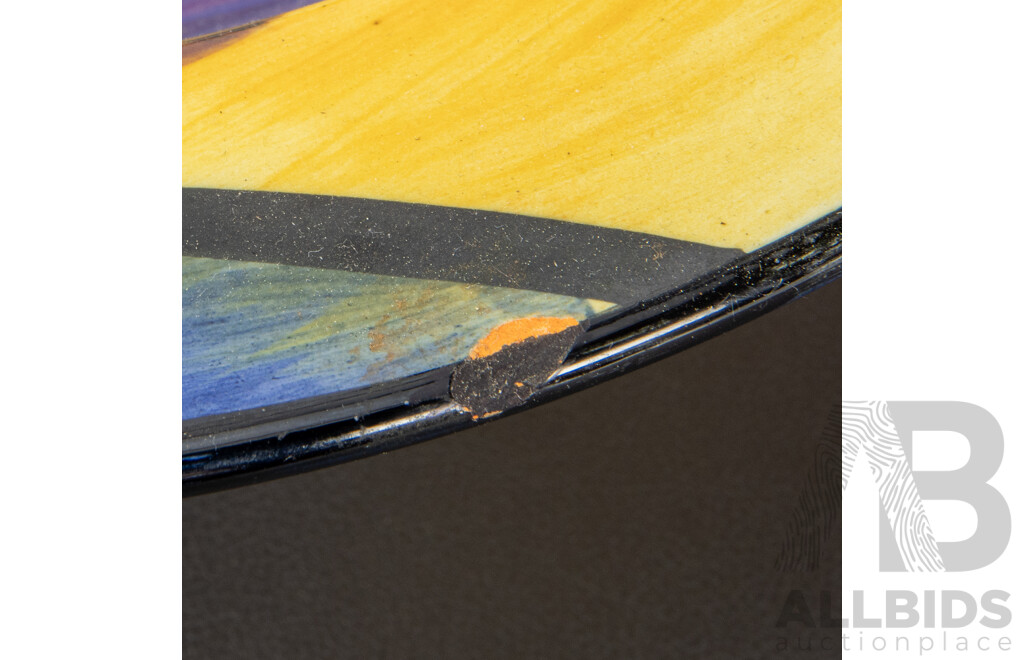 Local Pottery Bowl Hand Painted by Silvana, Canberra 1999