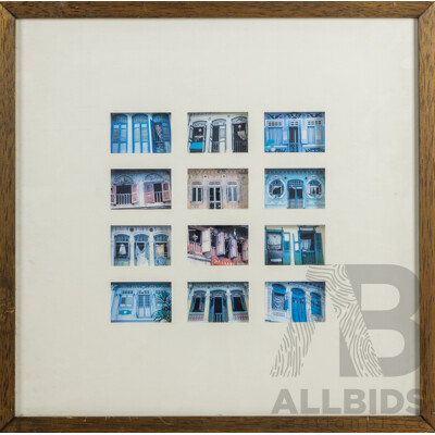 Artist Unknown (20th Century), Doors and Windows, Original Miniature Colour Photographs, 54 x 54 cm (frame)
