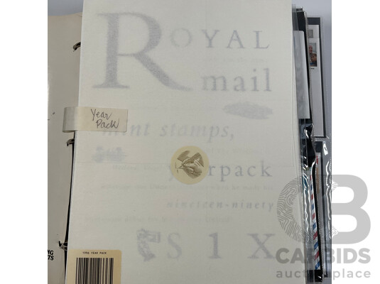 Album of United Kingdom Stamp Packs, PNCs, Stamp Books and First Day Covers Spanning 1994, 1995, 1996