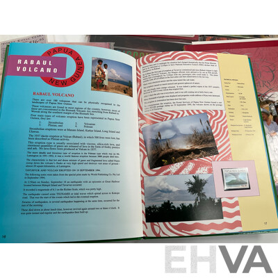 Collection of Australian Post Stamp Books Including Women of Oz, Forty Royal Years, Coming South, Zoos of Australia, Discoveries Medical Science in Australia with Papua New Guinea 1995 Stamp Album