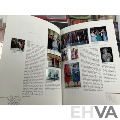 Collection of Australian Post Stamp Books Including Women of Oz, Forty Royal Years, Coming South, Zoos of Australia, Discoveries Medical Science in Australia with Papua New Guinea 1995 Stamp Album