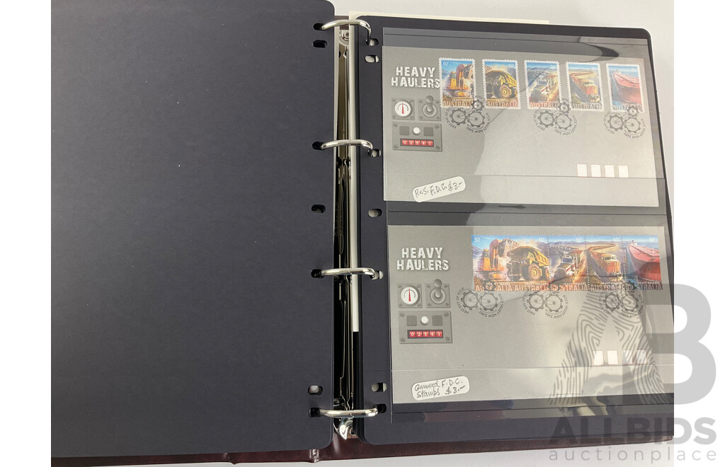 Album of Australian 2008 PNCs and Fist Day Covers Including Mega Fauna, 100 Years of Quarantine, Beijing Olympic Games, Centenary of Rugby League, Remembrance, World Youth Day Sydney, Centenary of Scouting, Year of the Rat