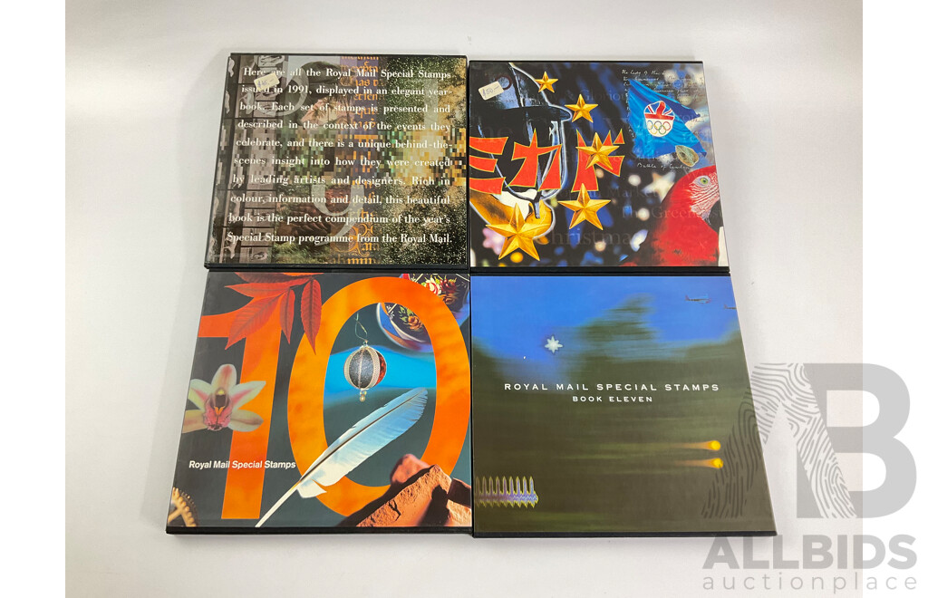 United Kingdom Royal Mail Special Stamps Sets 1991, 1992, 1993, 1994