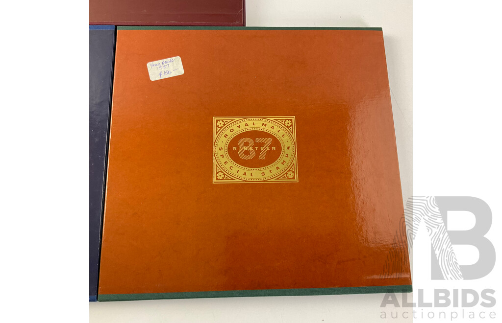 United Kingdom Royal Mail Special Stamps Sets 1985, 1986, 1987