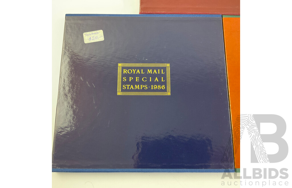 United Kingdom Royal Mail Special Stamps Sets 1985, 1986, 1987