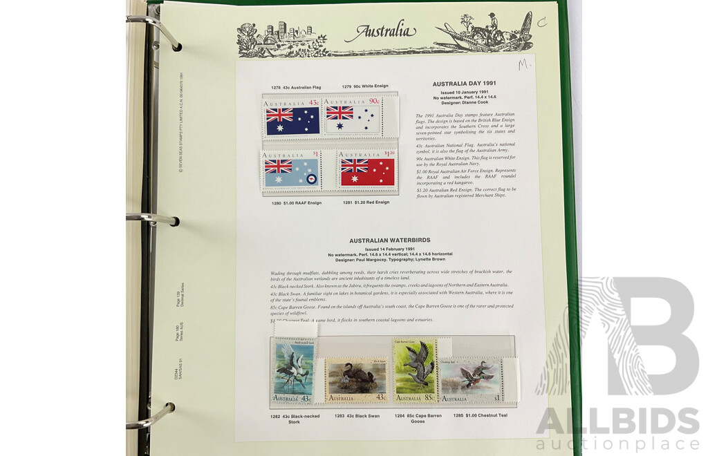 Australian Seven Seas 1991/92 Mint Stamp Album