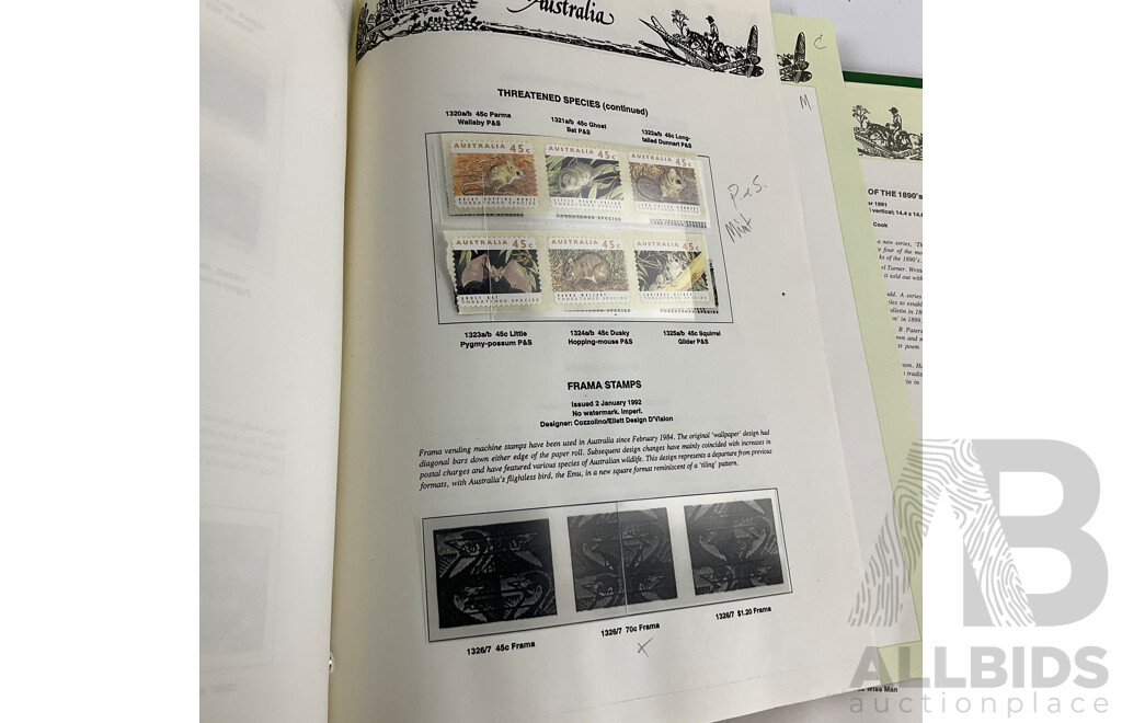 Australian Seven Seas 1991/92 Mint Stamp Album