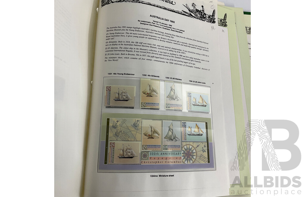 Australian Seven Seas 1991/92 Mint Stamp Album