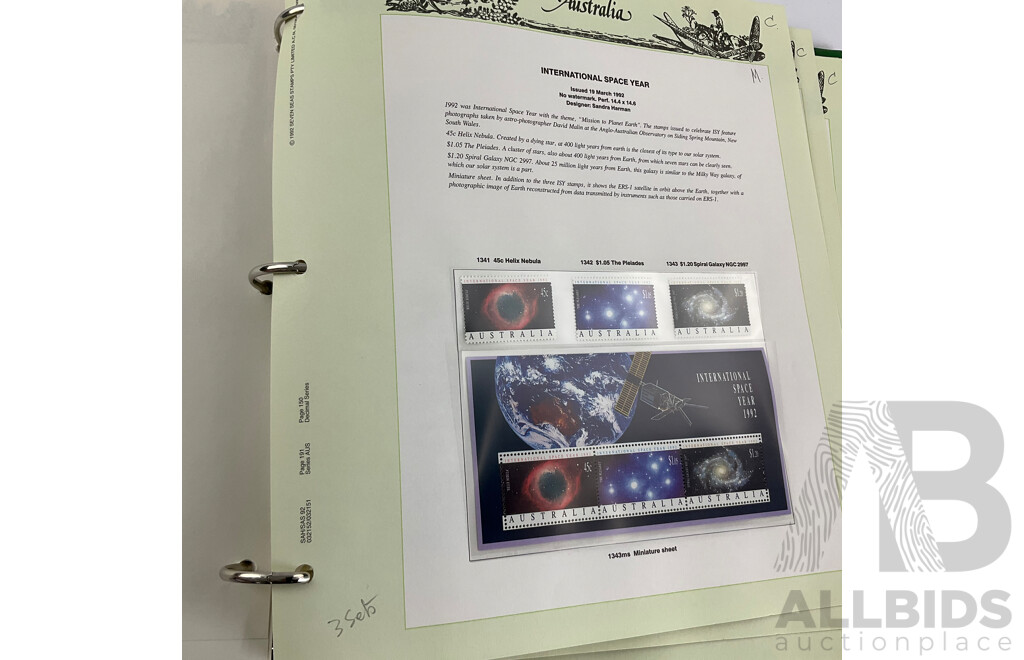 Australian Seven Seas 1991/92 Mint Stamp Album