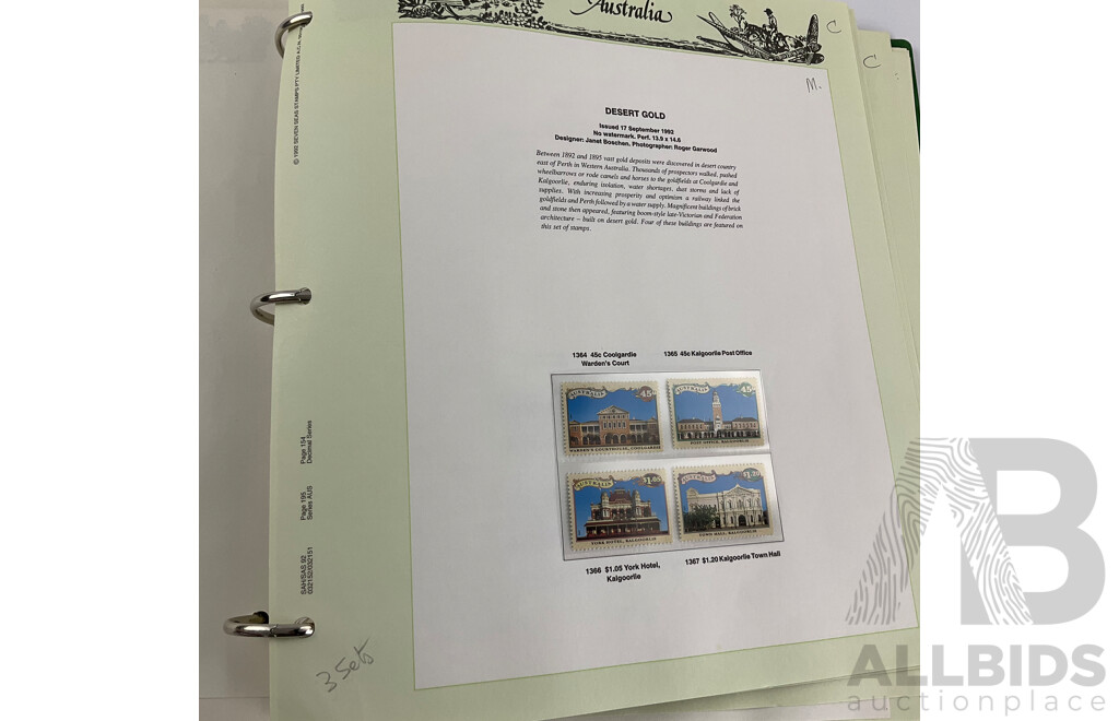 Australian Seven Seas 1991/92 Mint Stamp Album