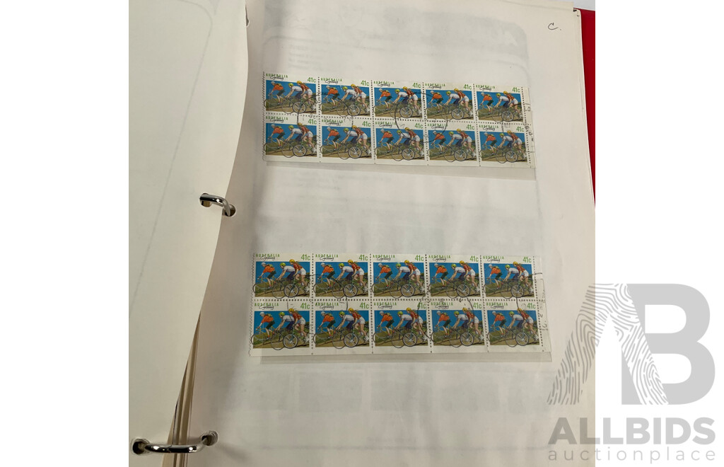 Australian VST Album of Cancelled Stamps Spanning 1987 to 1989