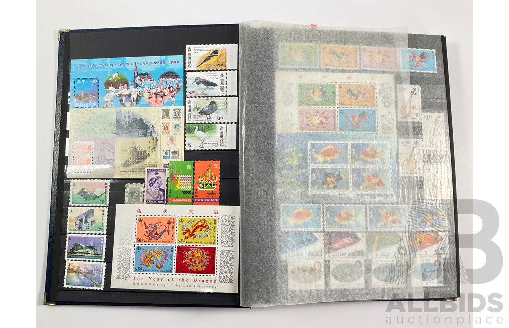 Album of Hong Kong Antique/vintage Mint and Used Stamps Spanning 1903 to 2001 Including Sets and Mini Sheets