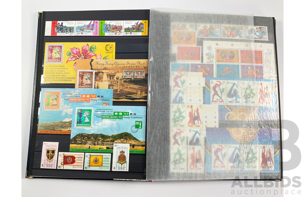 Album of Hong Kong Antique/vintage Mint and Used Stamps Spanning 1903 to 2001 Including Sets and Mini Sheets
