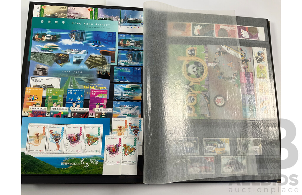 Album of Hong Kong Antique/vintage Mint and Used Stamps Spanning 1903 to 2001 Including Sets and Mini Sheets