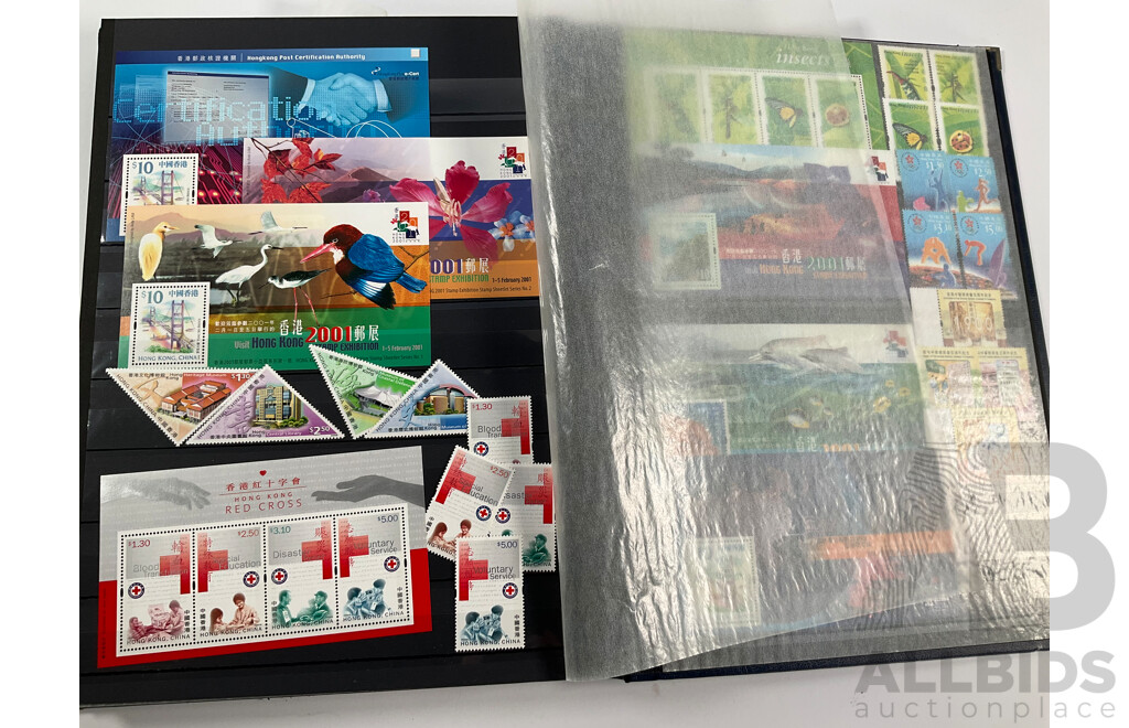 Album of Hong Kong Antique/vintage Mint and Used Stamps Spanning 1903 to 2001 Including Sets and Mini Sheets