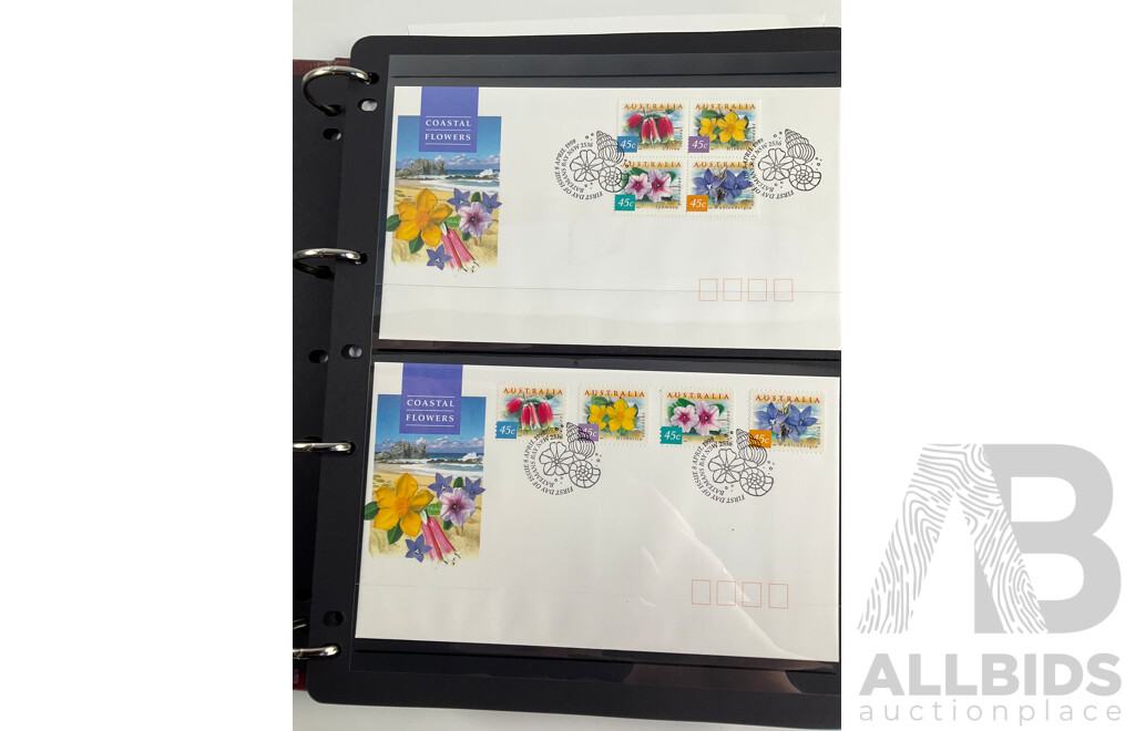 Album of Australian 1999-2000 PNCs and First Day Covers, Including Multiples and Sets