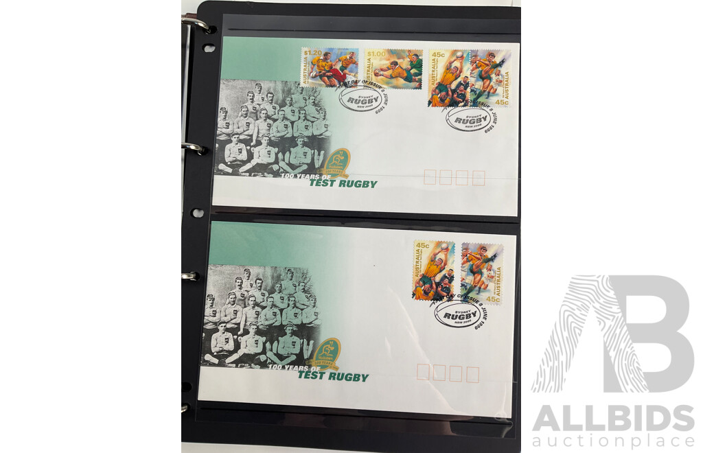 Album of Australian 1999-2000 PNCs and First Day Covers, Including Multiples and Sets