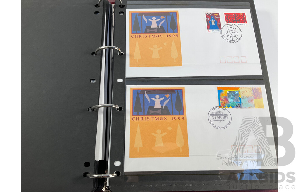 Album of Australian 1999-2000 PNCs and First Day Covers, Including Multiples and Sets