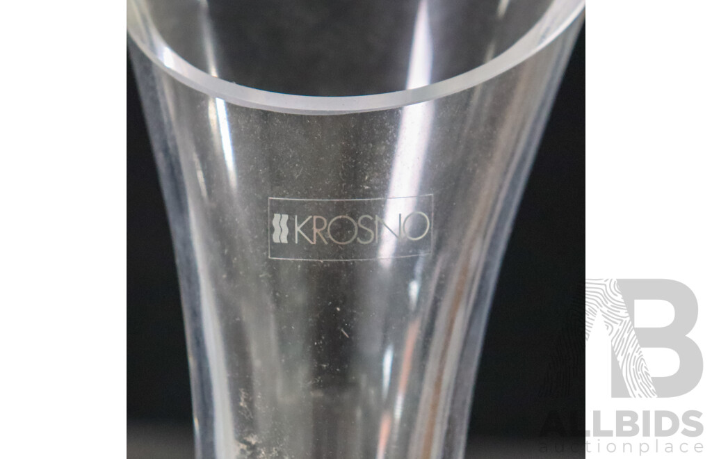 Two Villeroy and Boch Glass Candle Holders, Orrefors Glass Candle Holder, Krosno Wine Decanter, Two Gempo Ducks, Cast Iron Rabbit, Amalfi and ACT Government Paper Weights, Timber Puppets