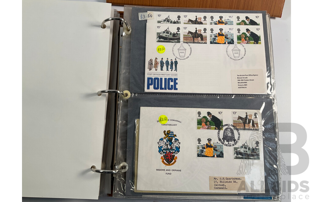 Two Albums of United Kingdom First Day Covers, Stamp Packs and Maximum Cards Spanning 1977 to 1987 Including Consecutive Year Packs 1981 to 1987