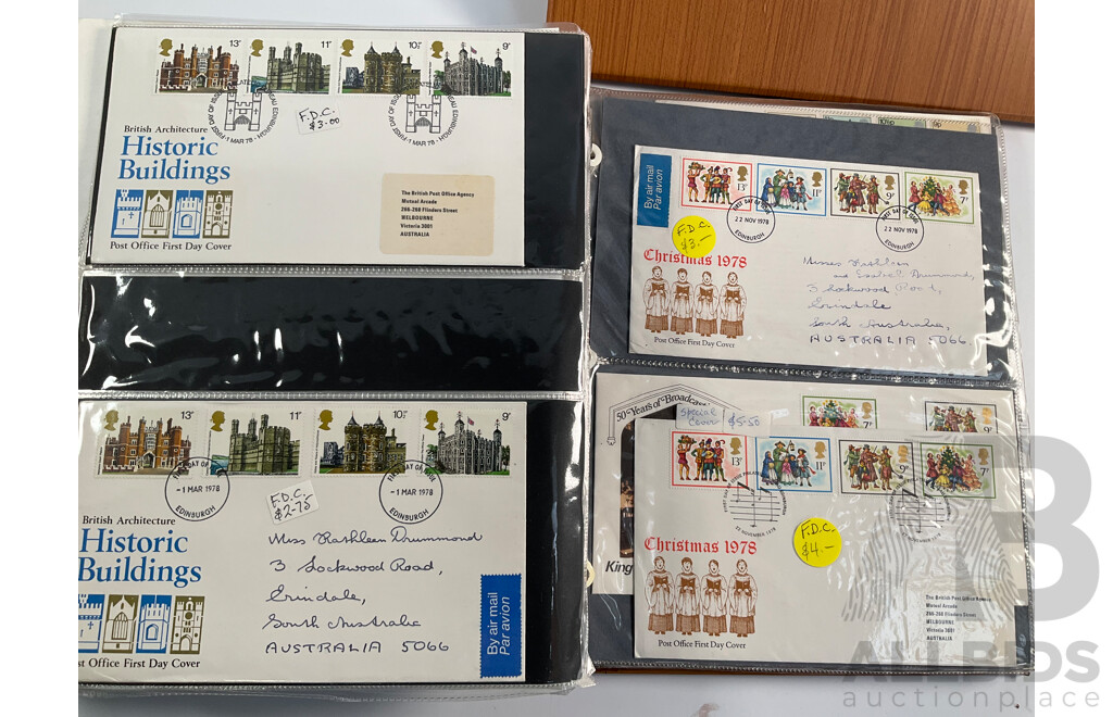 Two Albums of United Kingdom First Day Covers, Stamp Packs and Maximum Cards Spanning 1977 to 1987 Including Consecutive Year Packs 1981 to 1987