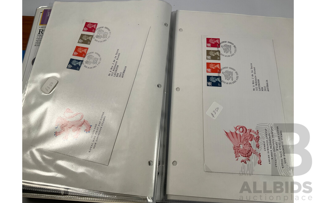 Album of United Kingdom Stamp Packs, Stamp Books and First Day Covers Spanning 1988-1990