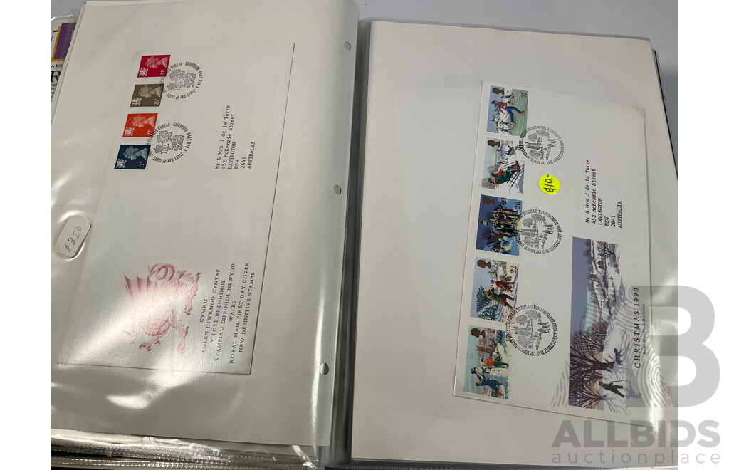 Album of United Kingdom Stamp Packs, Stamp Books and First Day Covers Spanning 1988-1990
