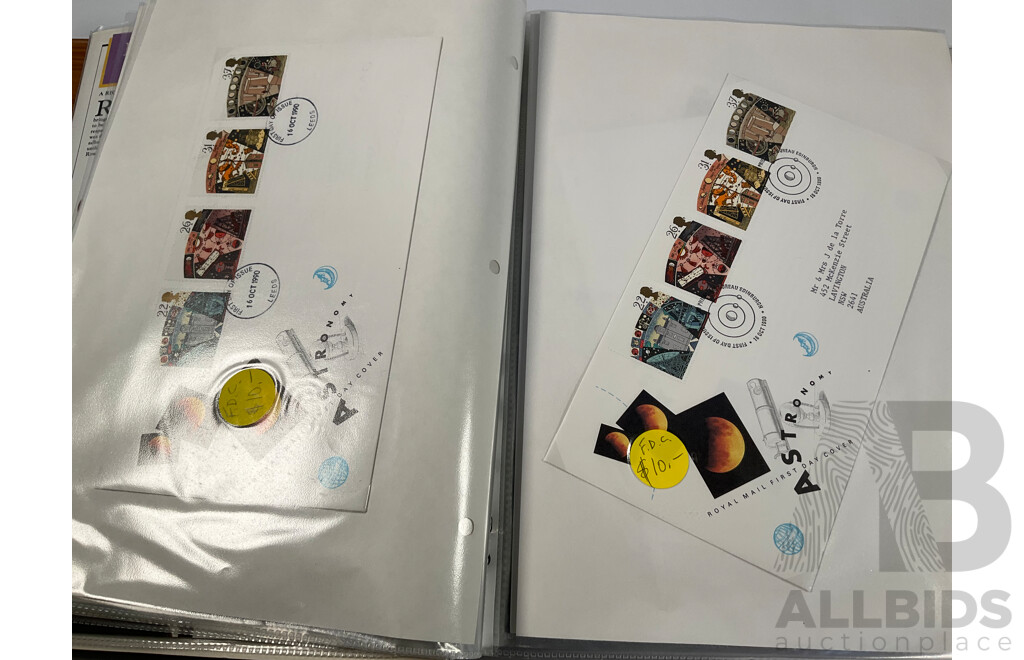 Album of United Kingdom Stamp Packs, Stamp Books and First Day Covers Spanning 1988-1990