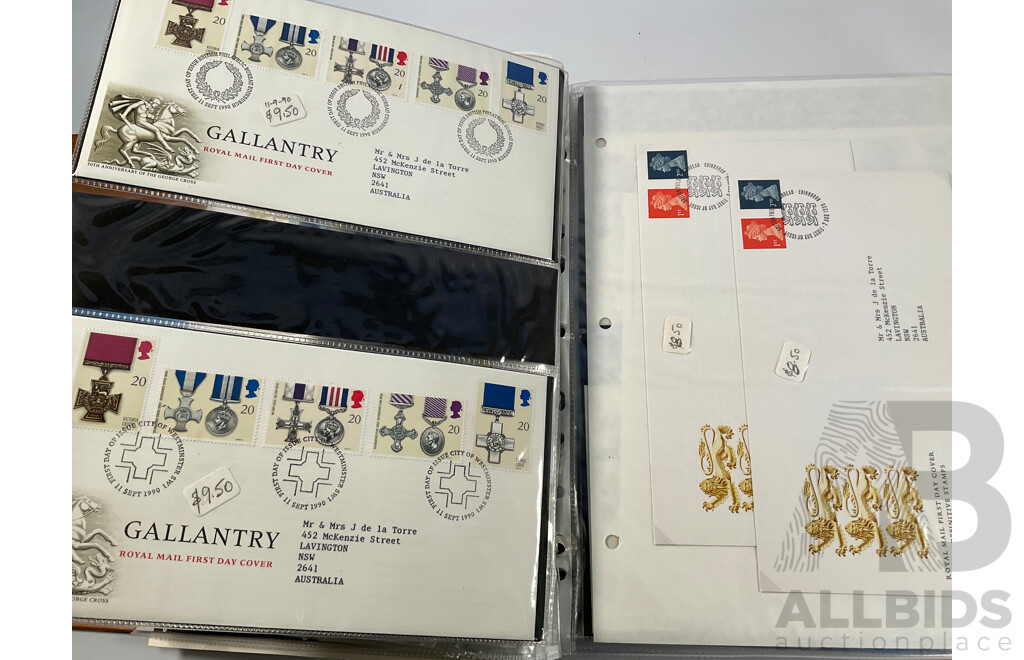 Album of United Kingdom Stamp Packs, Stamp Books and First Day Covers Spanning 1988-1990