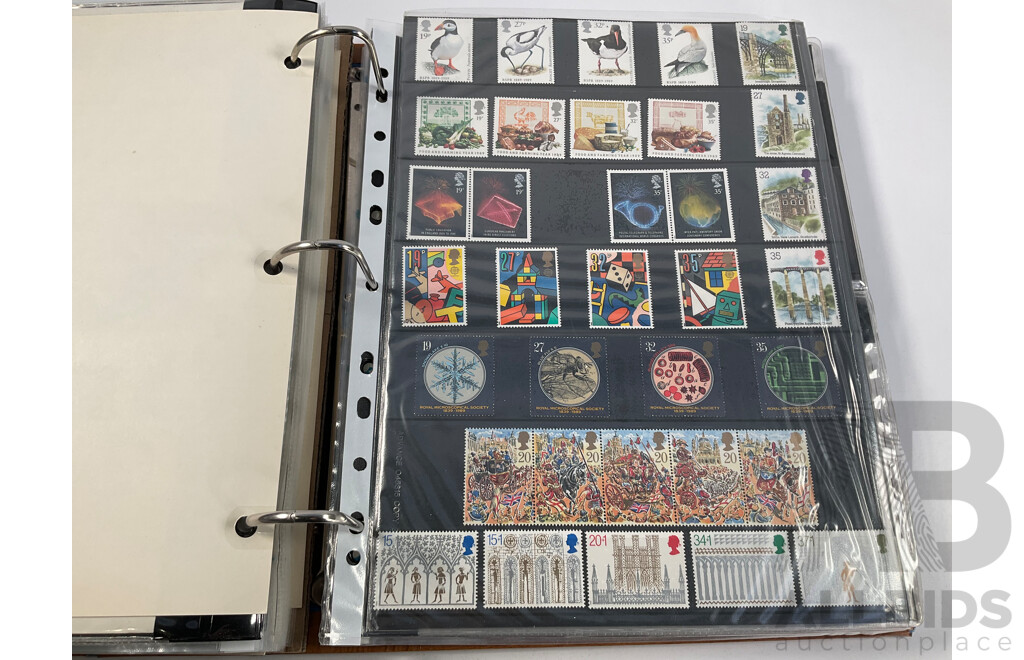 Album of United Kingdom Stamp Packs, Stamp Books and First Day Covers Spanning 1988-1990