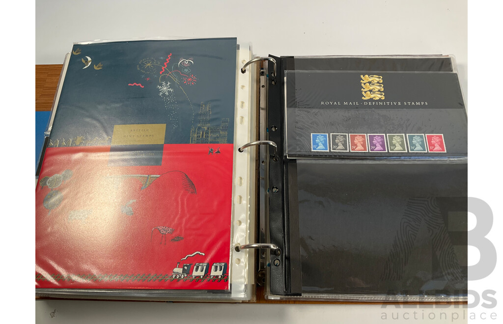 Album of United Kingdom Stamp Packs, Stamp Books and First Day Covers Spanning 1988-1990