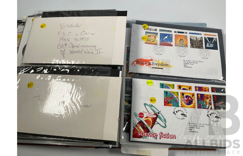 Album of United Kingdom Stamp Packs, PNCs, Stamp Books and First Day Covers Spanning 1994, 1995, 1996
