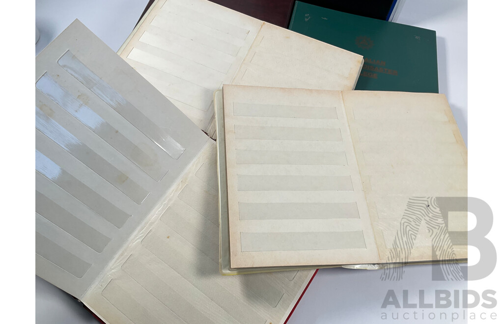 Collection of Empty Stamp Albums