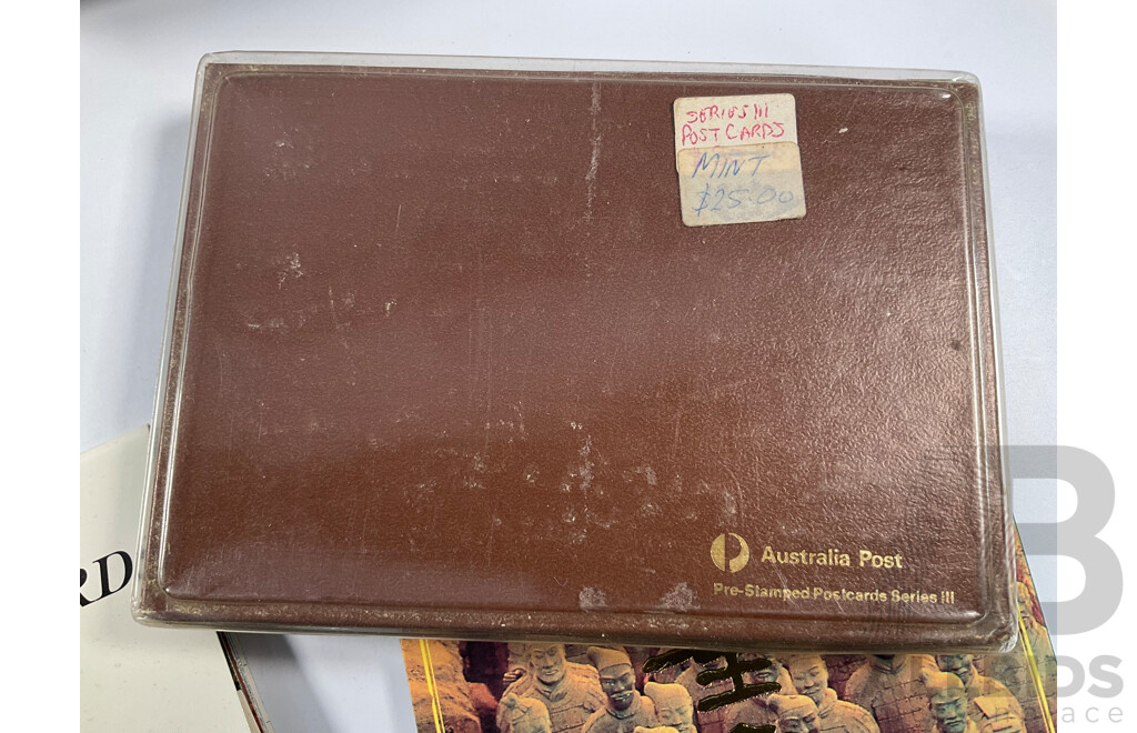 Collection of International Stamp Packs and First Day Covers Including United Stamps of All Nations Series, Australia, New Zealand, Hong Kong, China, Poland