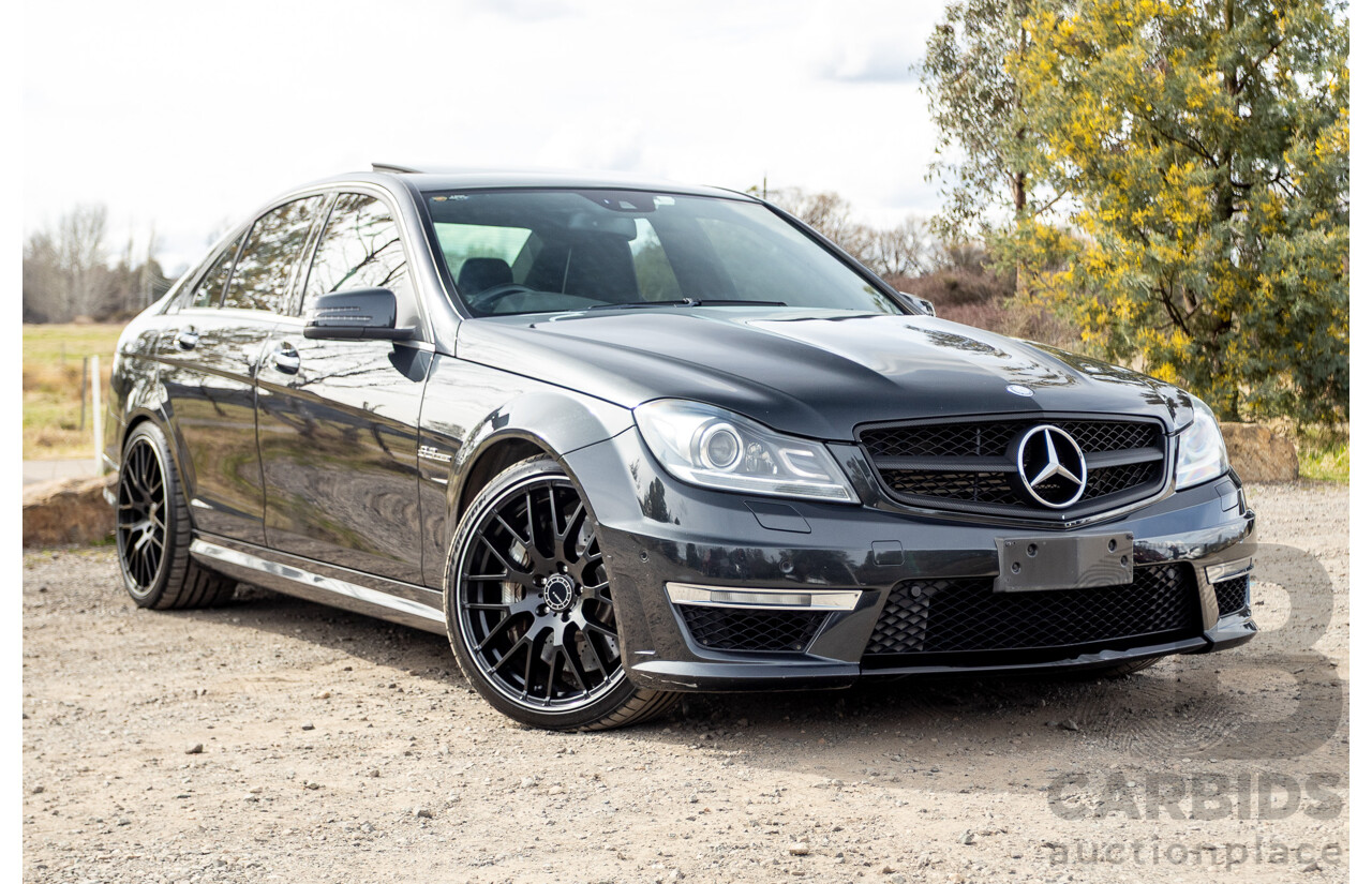 11/2011 Mercedes Benz C63 AMG W204 MY11 4d Sedan Magnetite Black Metallic V8 6.3L