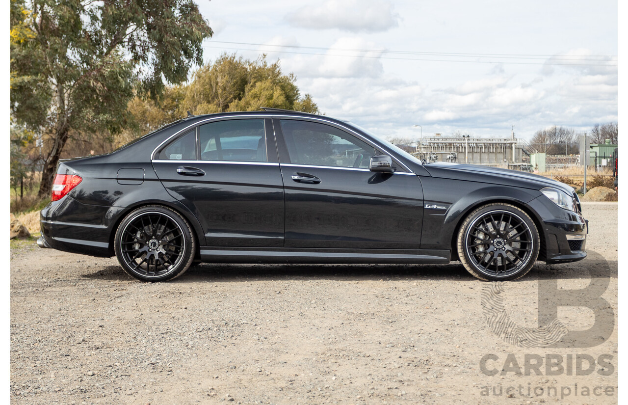 11/2011 Mercedes Benz C63 AMG W204 MY11 4d Sedan Magnetite Black Metallic V8 6.3L