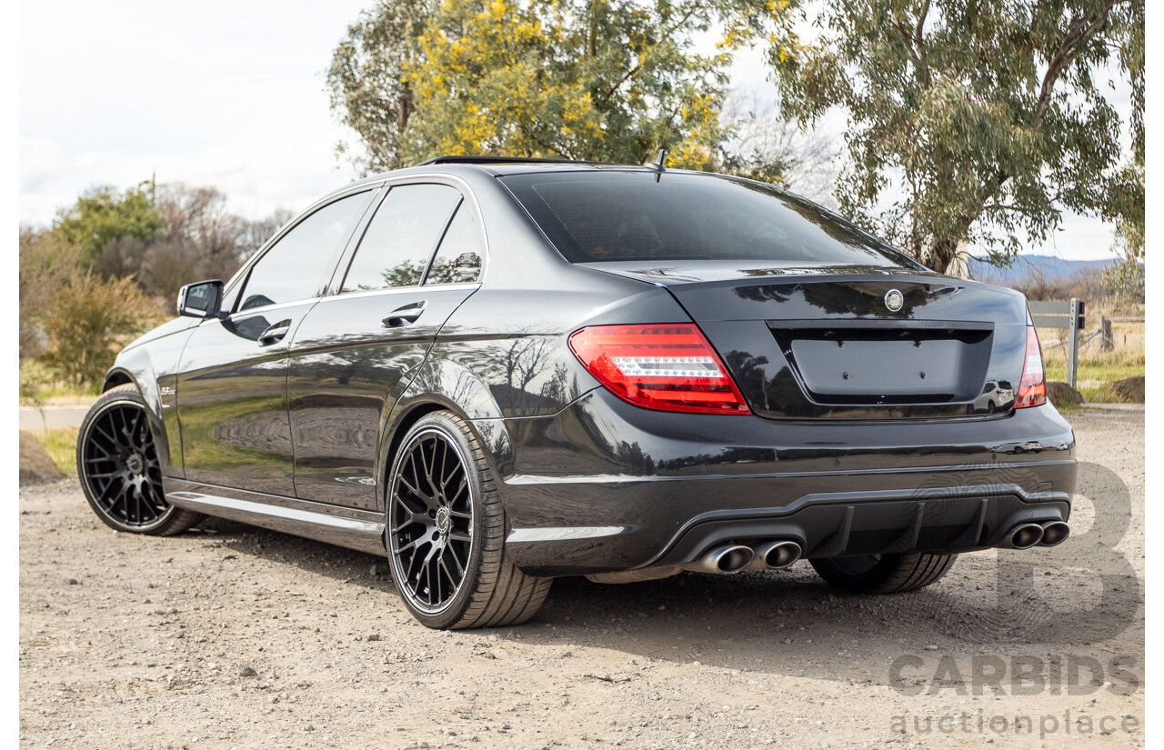 11/2011 Mercedes Benz C63 AMG W204 MY11 4d Sedan Magnetite Black Metallic V8 6.3L